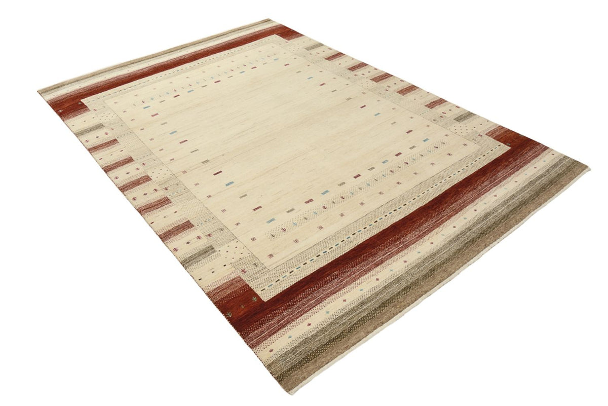 Gabbeh-tæppe - Loribaft Indus - 239 x 169 cm - lys beige
