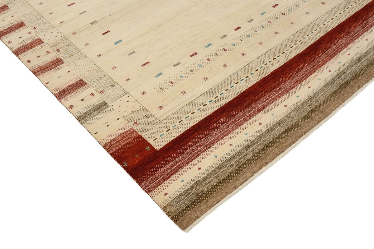 Gabbeh-tæppe - Loribaft Indus - 239 x 169 cm - lys beige