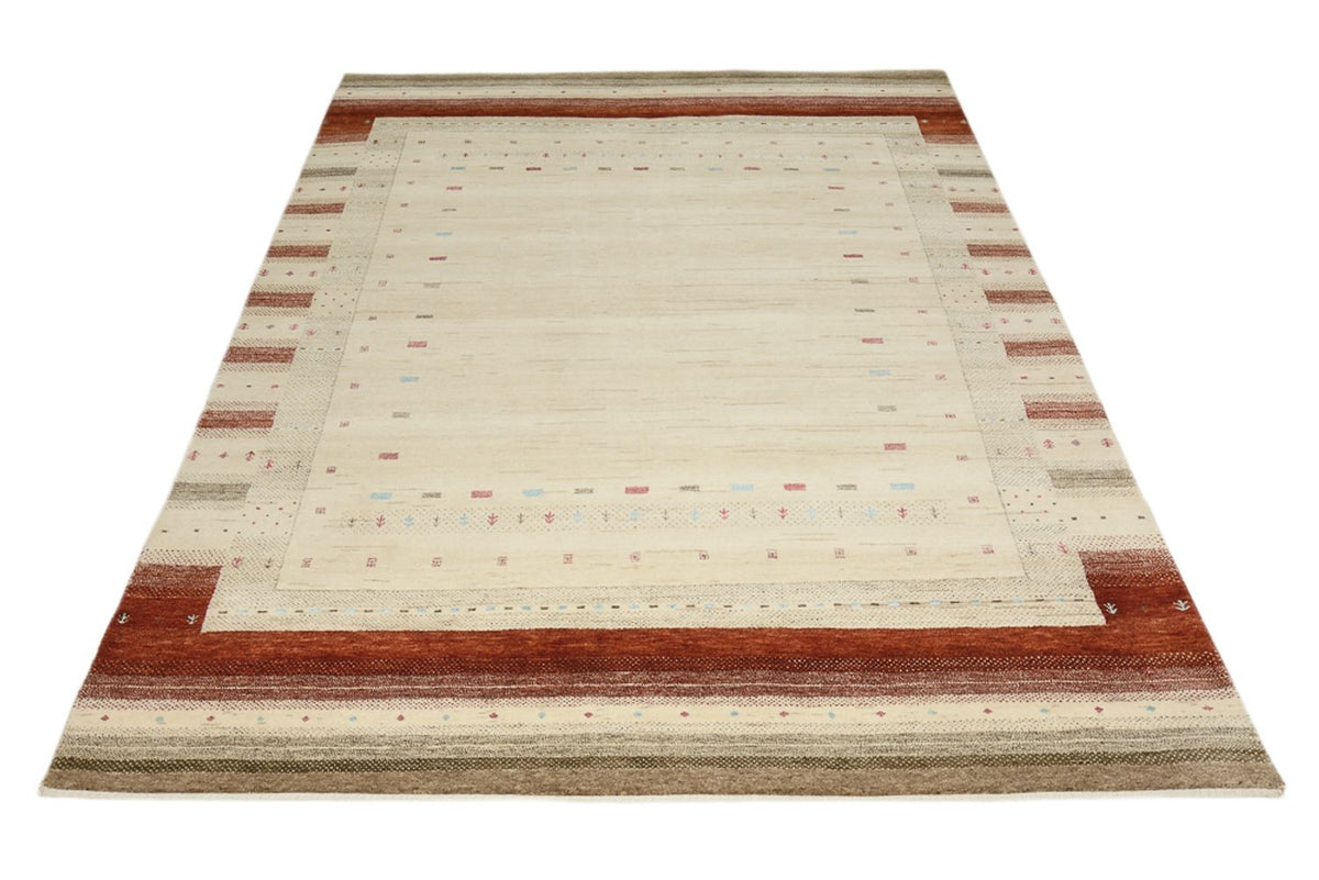 Gabbeh-tæppe - Loribaft Indus - 239 x 169 cm - lys beige