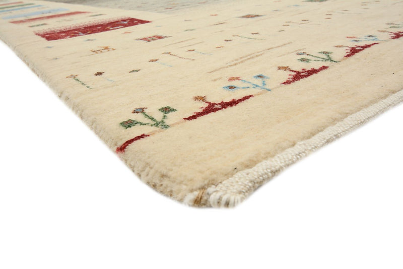 Gabbeh-tæppe - Loribaft Indus - 304 x 251 cm - lys beige