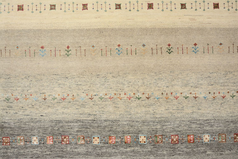 Gabbeh-tæppe - Loribaft Indus - 304 x 251 cm - lys beige