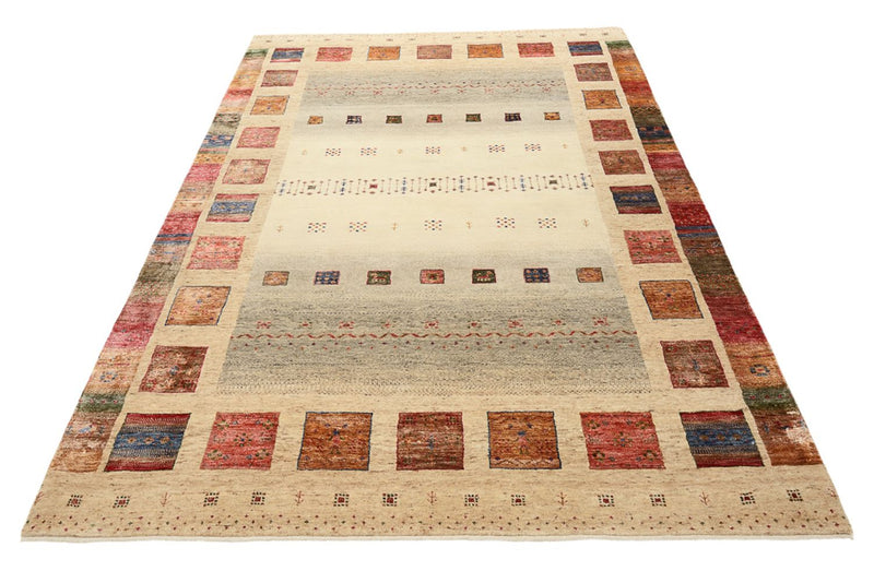 Gabbeh-tæppe - Loribaft Indus - 244 x 172 cm - flerfarvet