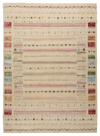 Gabbeh-tæppe - Loribaft Indus - 239 x 174 cm - lys beige