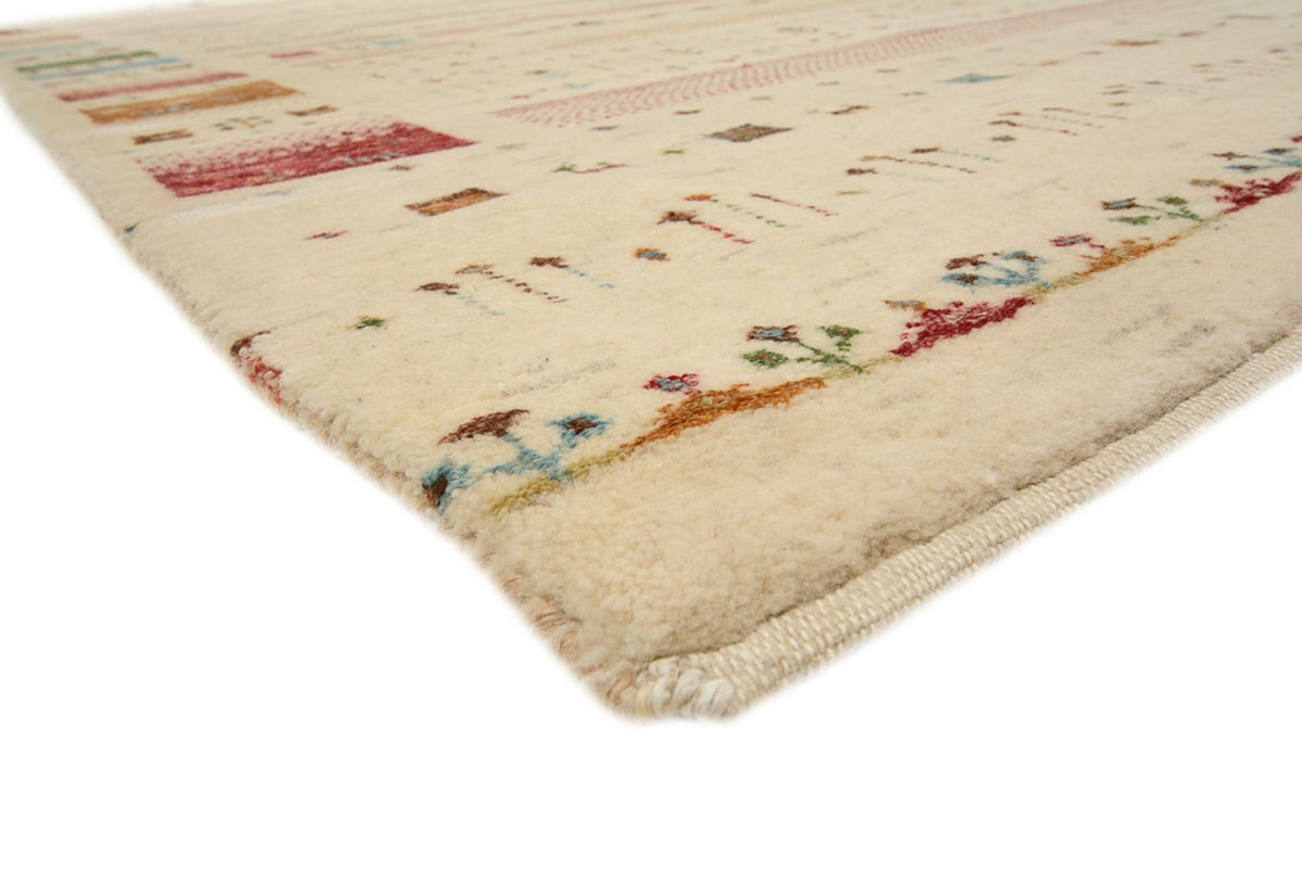Gabbeh-tæppe - Loribaft Indus - 239 x 174 cm - lys beige