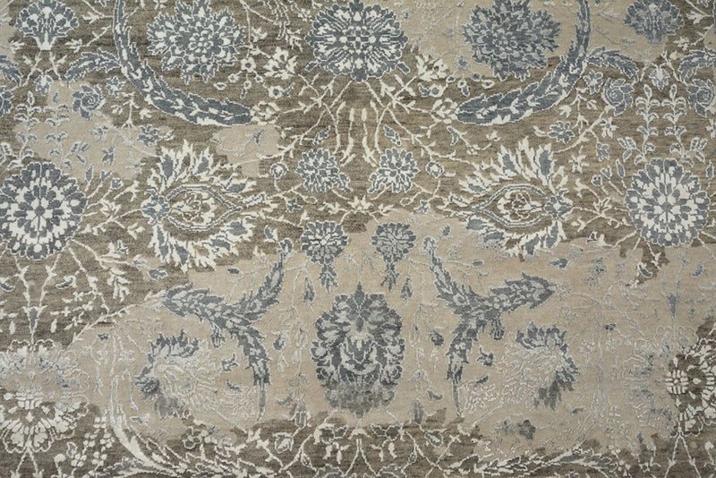 Designer tæppe - 353 x 253 cm - mørk beige