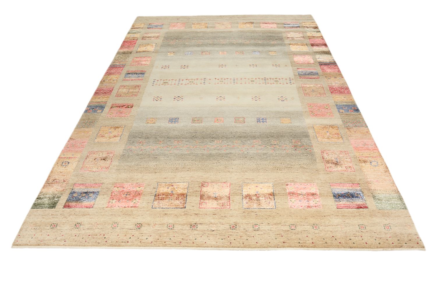 Gabbeh-tæppe - Loribaft Indus - 302 x 205 cm - flerfarvet