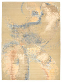 Designer tæppe - 372 x 281 cm - lys beige