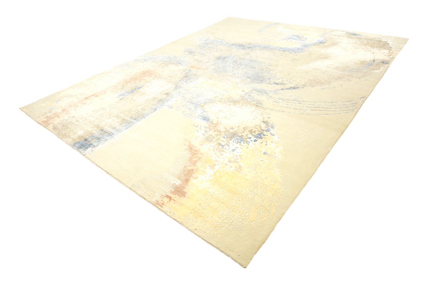 Designer tæppe - 372 x 281 cm - lys beige