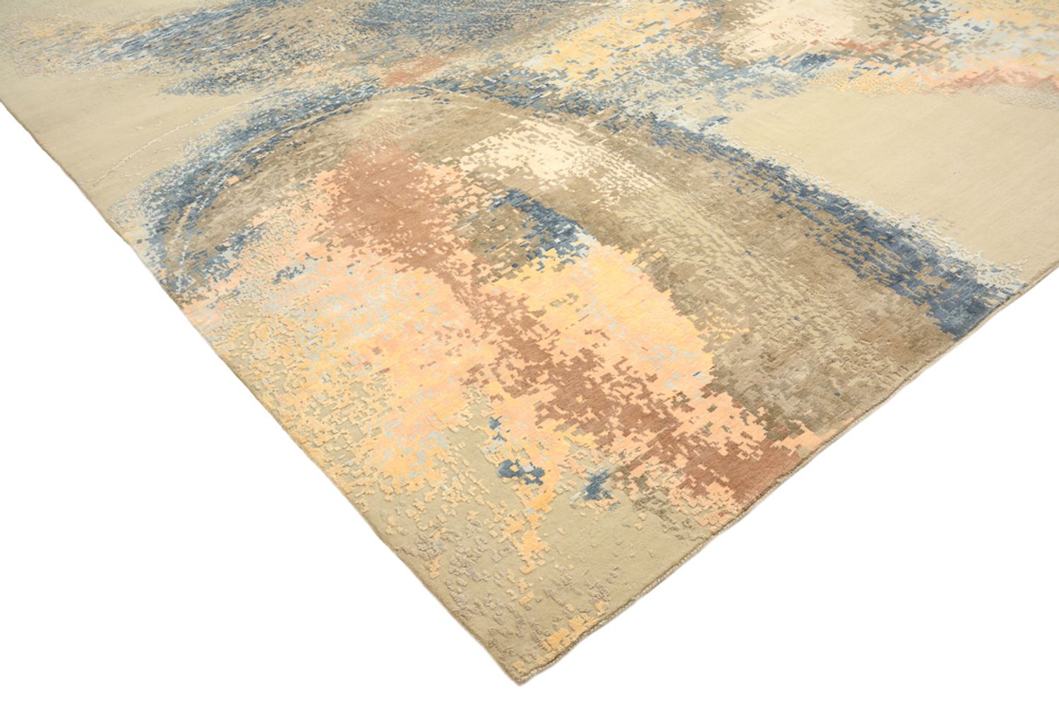 Designer tæppe - 372 x 281 cm - lys beige