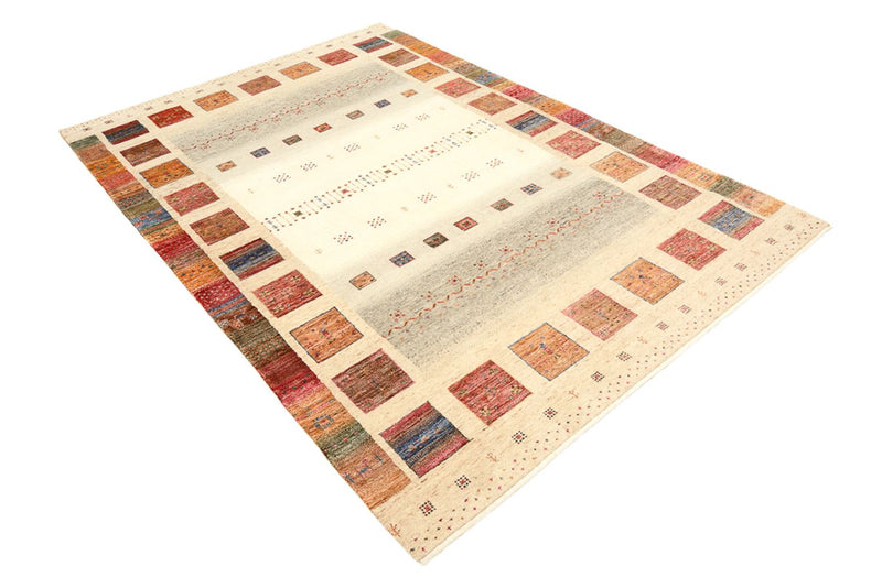Gabbeh-tæppe - Loribaft Indus - 244 x 175 cm - flerfarvet