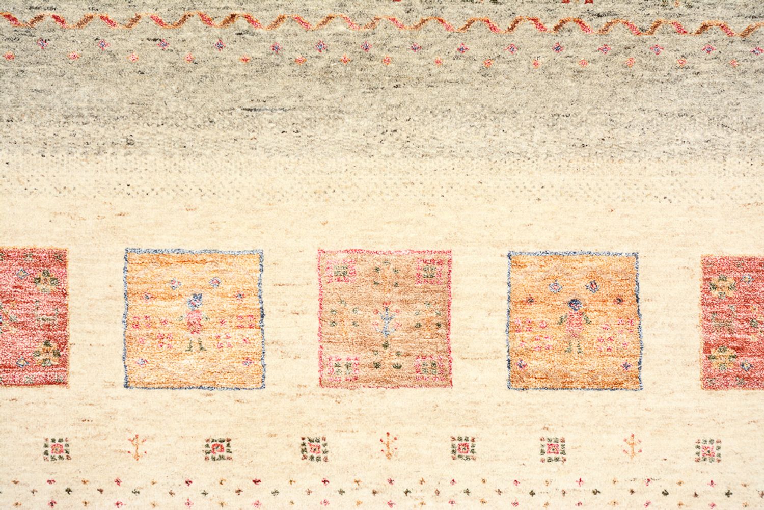 Gabbeh-tæppe - Loribaft Indus - 244 x 175 cm - flerfarvet