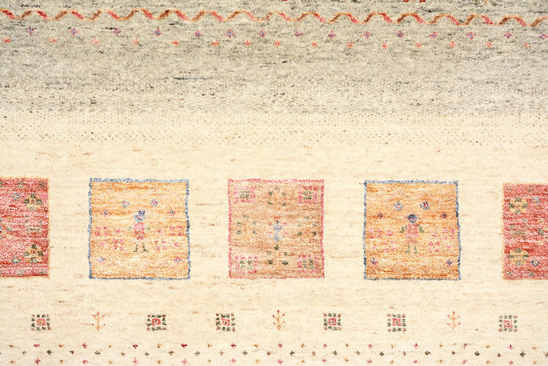 Gabbeh-tæppe - Loribaft Indus - 244 x 175 cm - flerfarvet