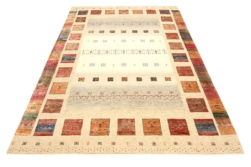 Gabbeh-tæppe - Loribaft Indus - 242 x 168 cm - flerfarvet
