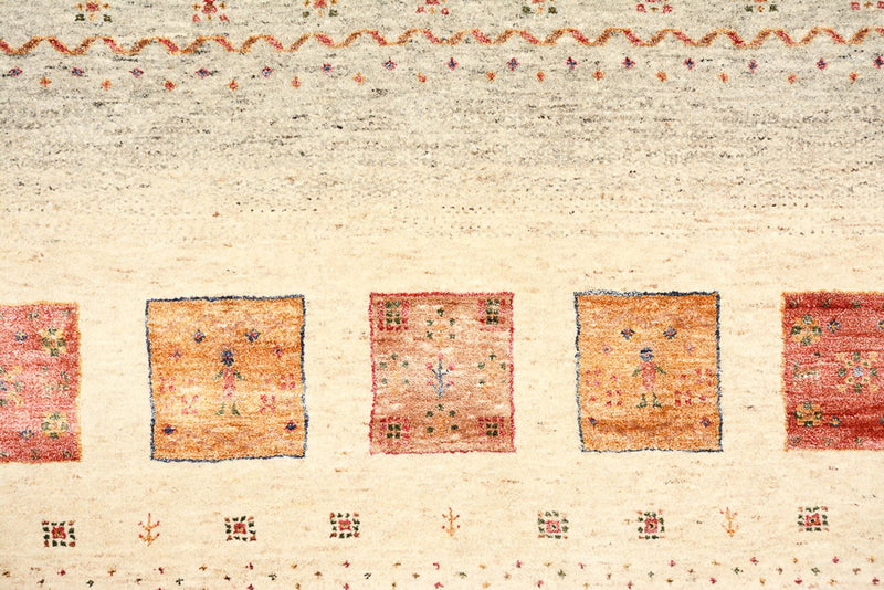 Gabbeh-tæppe - Loribaft Indus - 242 x 168 cm - flerfarvet