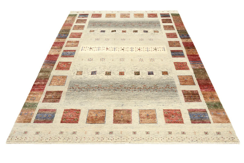 Gabbeh-tæppe - Loribaft Indus - 241 x 176 cm - flerfarvet