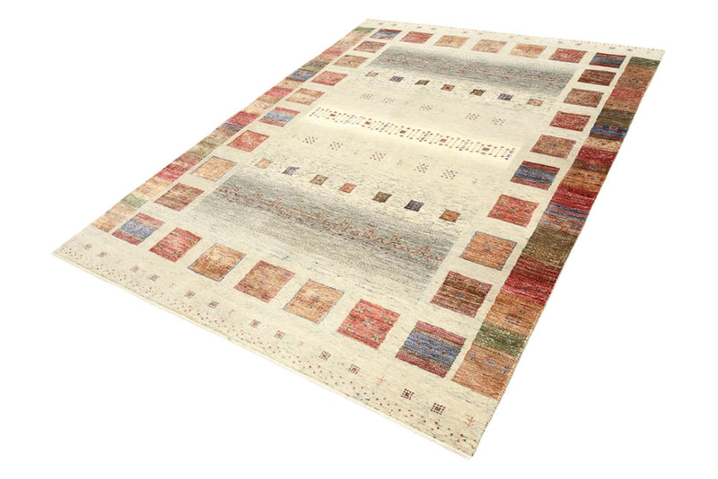 Gabbeh-tæppe - Loribaft Indus - 241 x 176 cm - flerfarvet