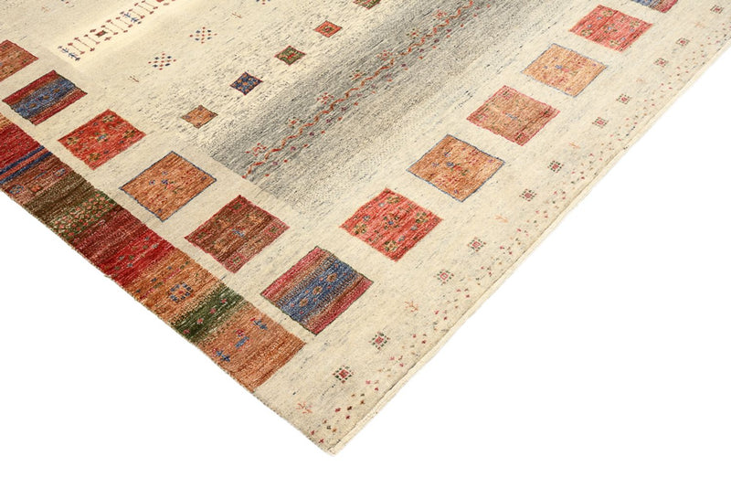 Gabbeh-tæppe - Loribaft Indus - 241 x 176 cm - flerfarvet