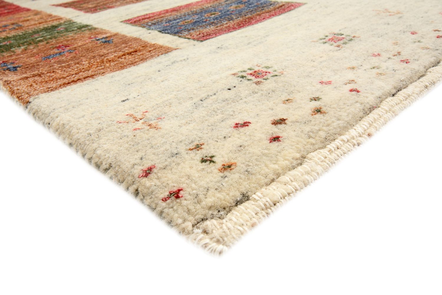 Gabbeh-tæppe - Loribaft Indus - 241 x 176 cm - flerfarvet