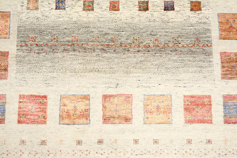Gabbeh-tæppe - Loribaft Indus - 241 x 176 cm - flerfarvet