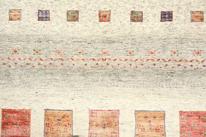 Gabbeh-tæppe - Loribaft Indus - 239 x 174 cm - flerfarvet