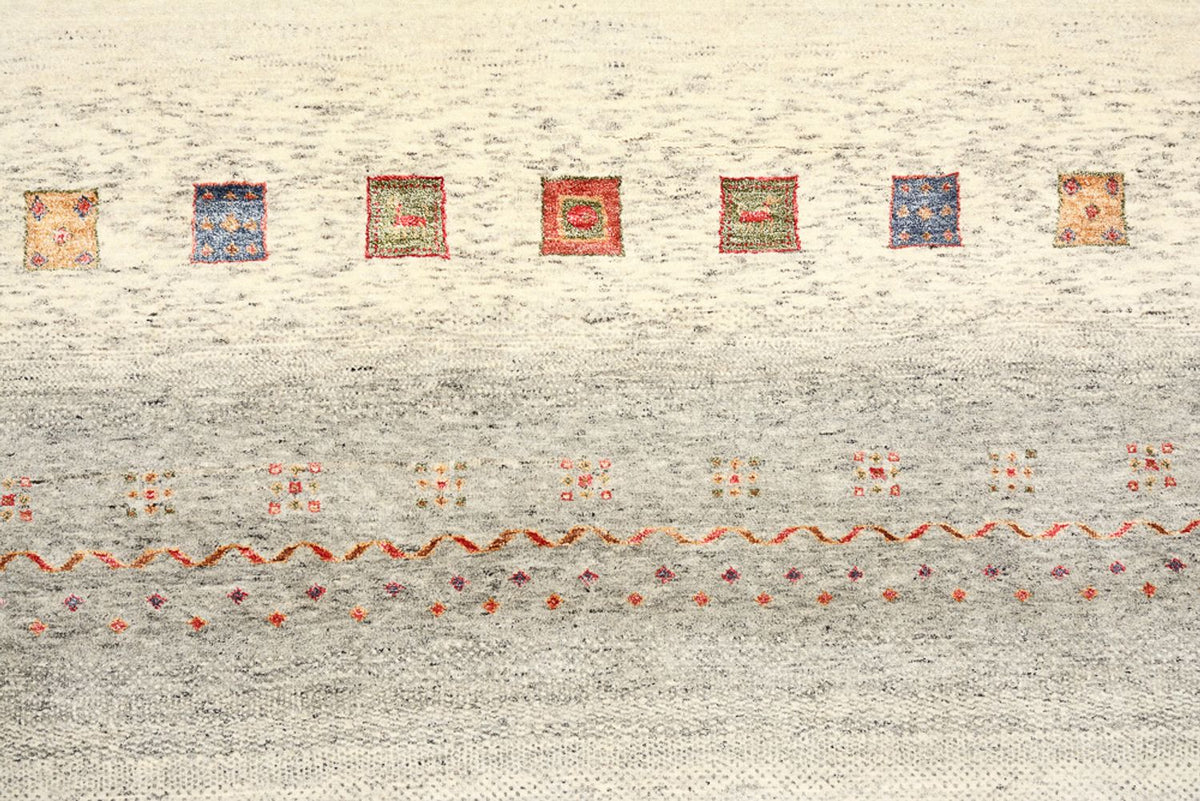 Gabbeh-tæppe - Loribaft Indus - 341 x 248 cm - flerfarvet