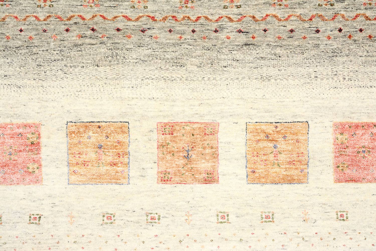 Gabbeh-tæppe - Loribaft Indus - 302 x 206 cm - flerfarvet