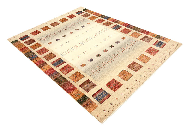 Gabbeh-tæppe - Loribaft Indus - 204 x 156 cm - flerfarvet
