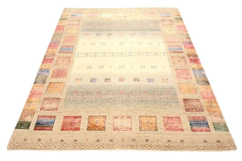 Gabbeh-tæppe - Loribaft Indus - 204 x 156 cm - flerfarvet