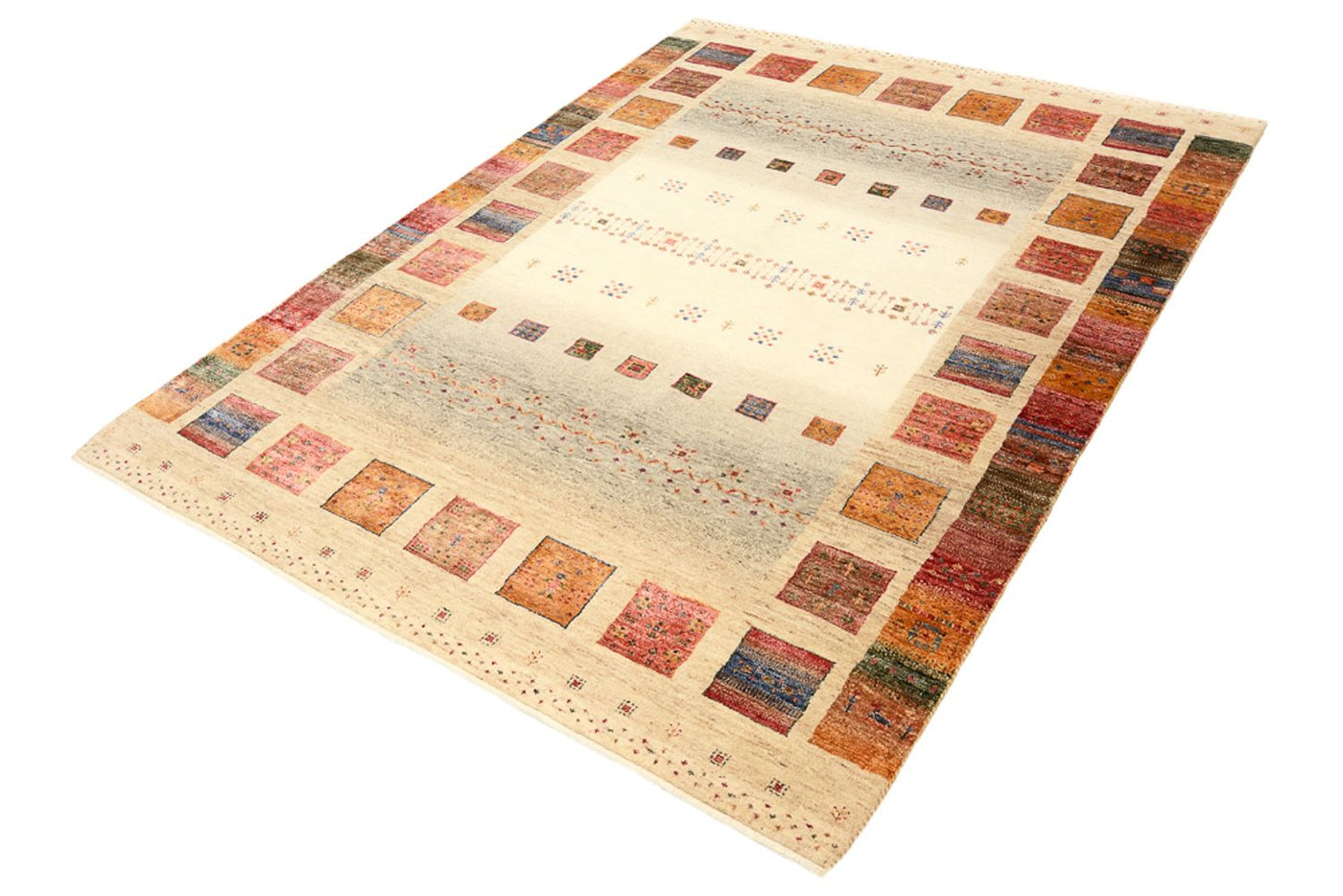 Indo Loribaft Tæppe 205x153cm - Uldtæppe