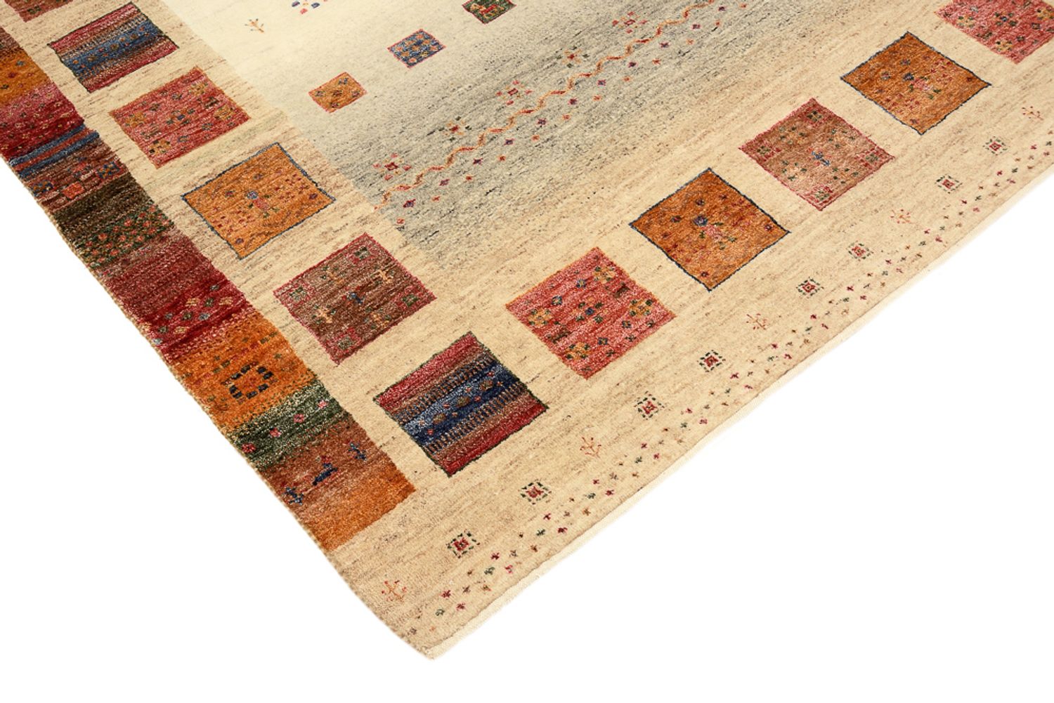 Gabbeh-tæppe - Loribaft Indus - 205 x 153 cm - flerfarvet