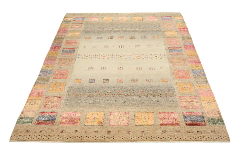 Gabbeh-tæppe - Loribaft Indus - 205 x 153 cm - flerfarvet
