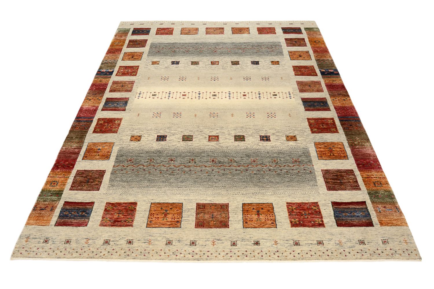 Gabbeh-tæppe - Loribaft Indus - 235 x 170 cm - flerfarvet