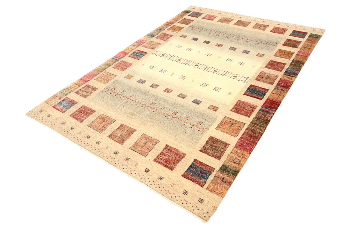 Gabbeh-tæppe - Loribaft Indus - 241 x 164 cm - flerfarvet