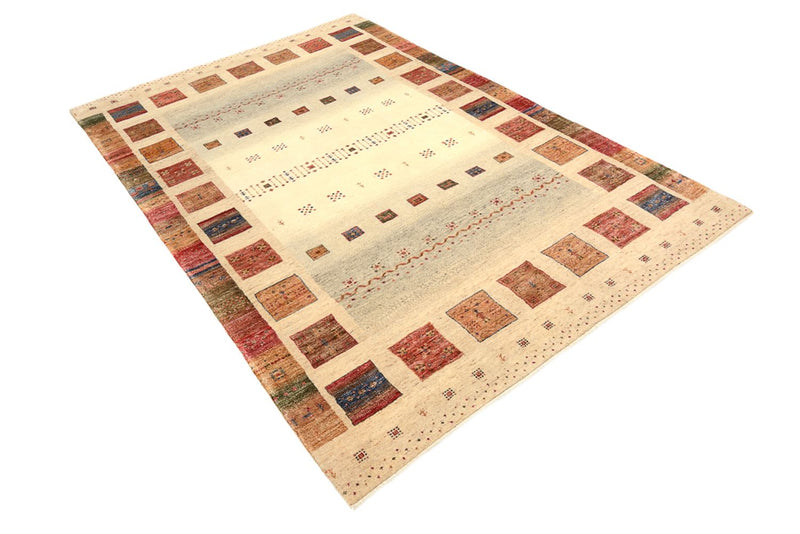 Gabbeh-tæppe - Loribaft Indus - 241 x 164 cm - flerfarvet