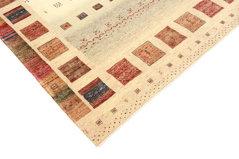 Gabbeh-tæppe - Loribaft Indus - 241 x 164 cm - flerfarvet