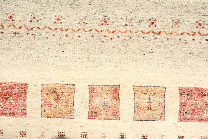 Gabbeh-tæppe - Loribaft Indus - 241 x 164 cm - flerfarvet