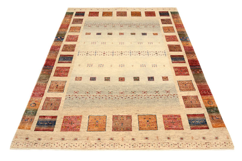 Gabbeh-tæppe - Loribaft Indus - 207 x 148 cm - flerfarvet