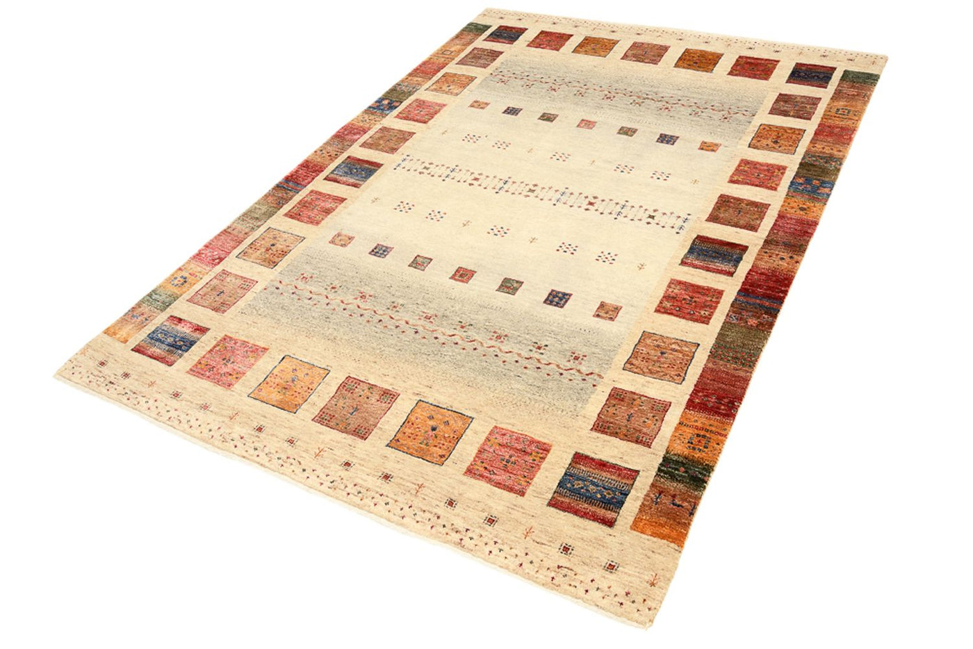 Indo Loribaft Tæppe 207x148cm - Uldtæppe
