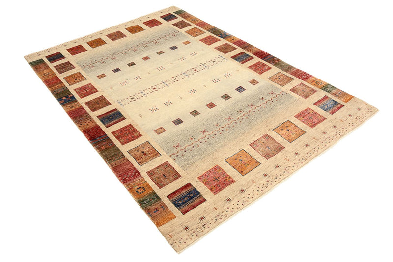 Gabbeh-tæppe - Loribaft Indus - 207 x 148 cm - flerfarvet