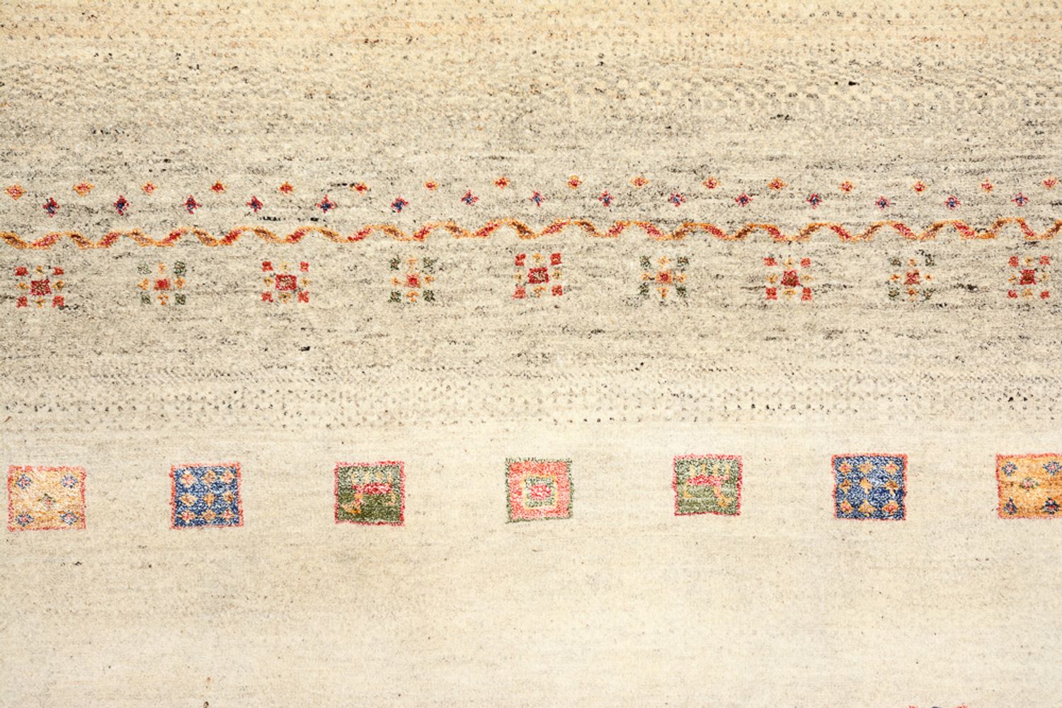 Gabbeh-tæppe - Loribaft Indus - 207 x 148 cm - flerfarvet