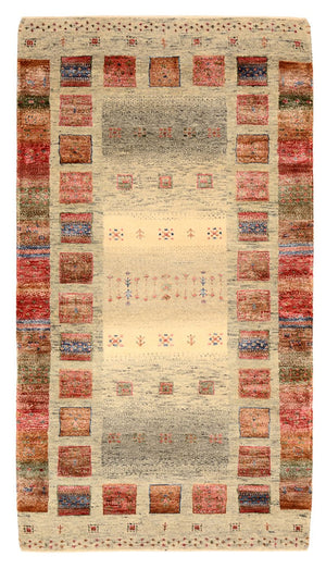 Gabbeh-tæppe - Loribaft Indus - 139 x 76 cm - flerfarvet