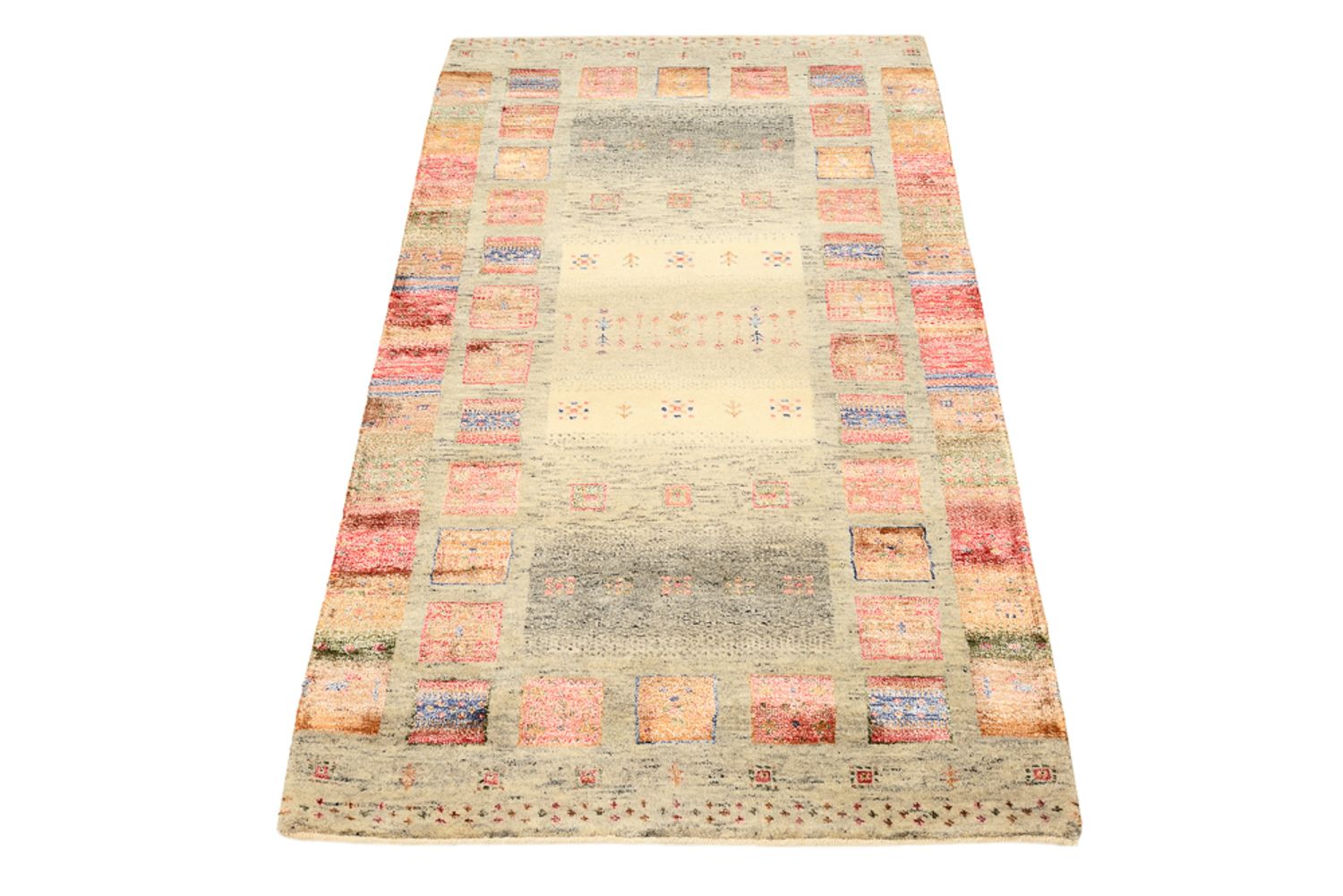 Gabbeh-tæppe - Loribaft Indus - 139 x 76 cm - flerfarvet