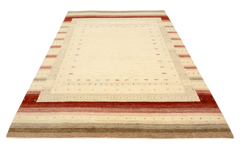 Gabbeh-tæppe - Loribaft Indus - 299 x 210 cm - lys beige