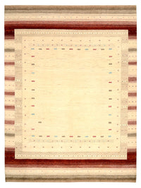 Gabbeh-tæppe - Loribaft Indus - 342 x 254 cm - lys beige