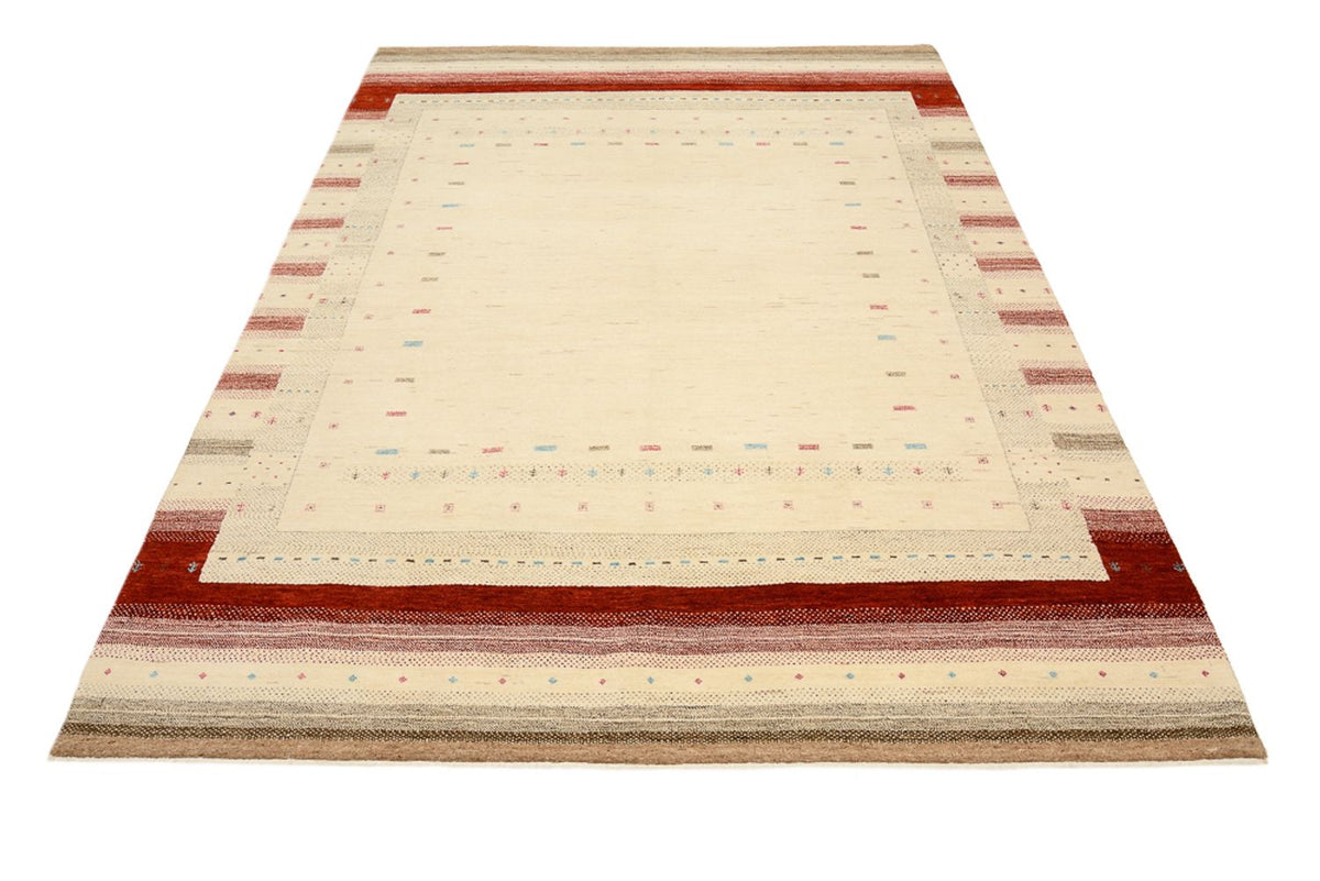 Gabbeh-tæppe - Loribaft Indus - 238 x 174 cm - lys beige