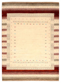 Gabbeh-tæppe - Loribaft Indus - 240 x 175 cm - lys beige