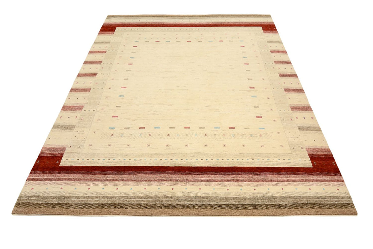 Gabbeh-tæppe - Loribaft Indus - 319 x 251 cm - lys beige