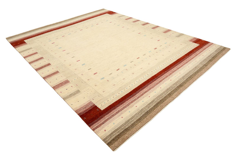 Gabbeh-tæppe - Loribaft Indus - 319 x 251 cm - lys beige