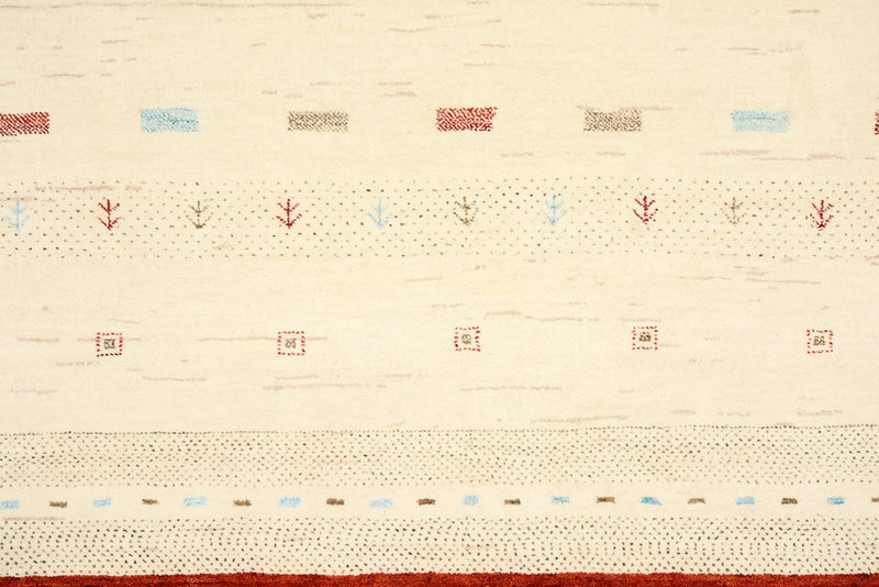 Gabbeh-tæppe - Loribaft Indus - 319 x 251 cm - lys beige