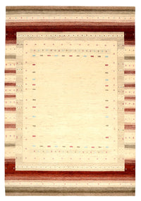Gabbeh-tæppe - Loribaft Indus - 304 x 205 cm - lys beige